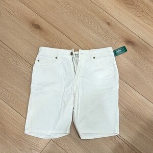 L.L. Bean Women’s Classic White Jean Shorts